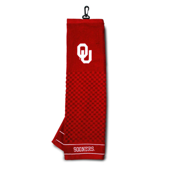 Oklahoma Sooners Embroidered Golf Towel - 757 Sports Collectibles