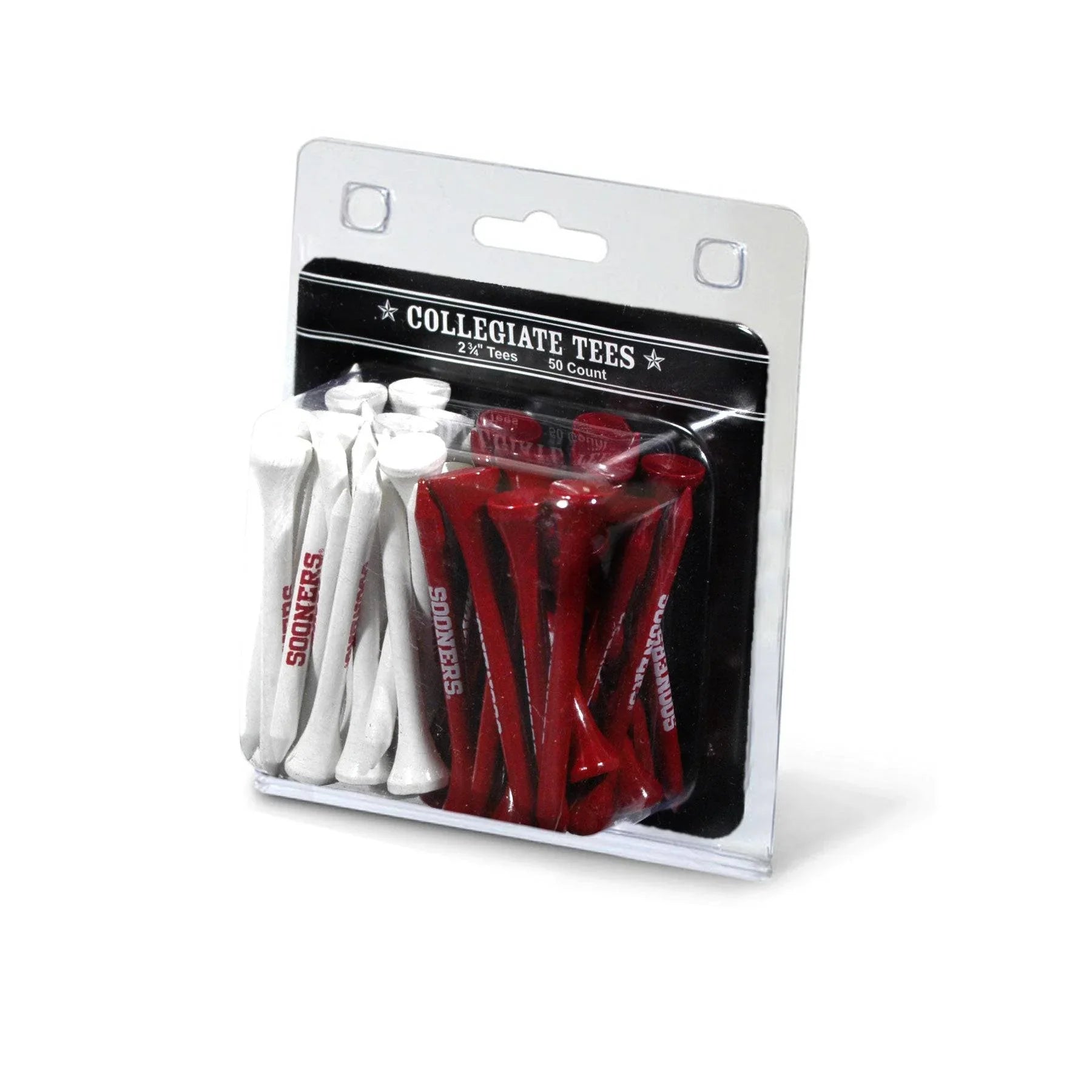 Oklahoma Sooners Pack Of 50 Golf Tees - 757 Sports Collectibles