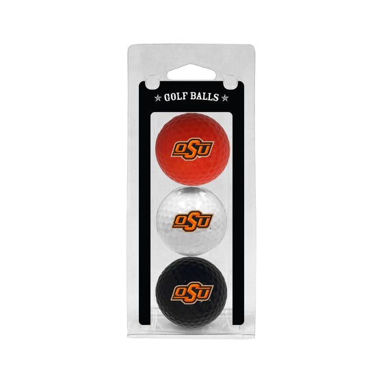 Oklahoma State Cowboys 3 Golf Ball Pack - 757 Sports Collectibles