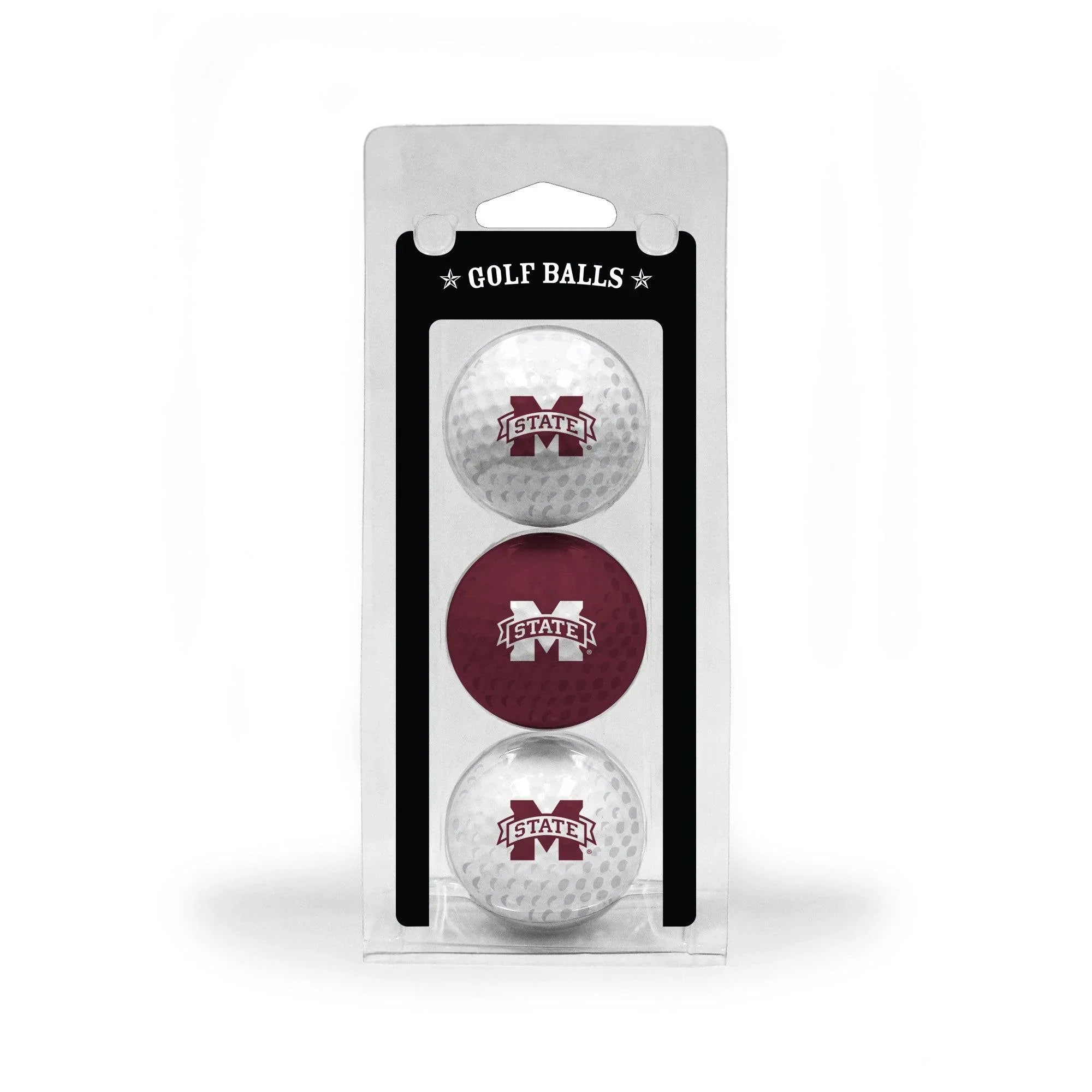 Mississippi State Bulldogs 3 Golf Ball Pack - 757 Sports Collectibles