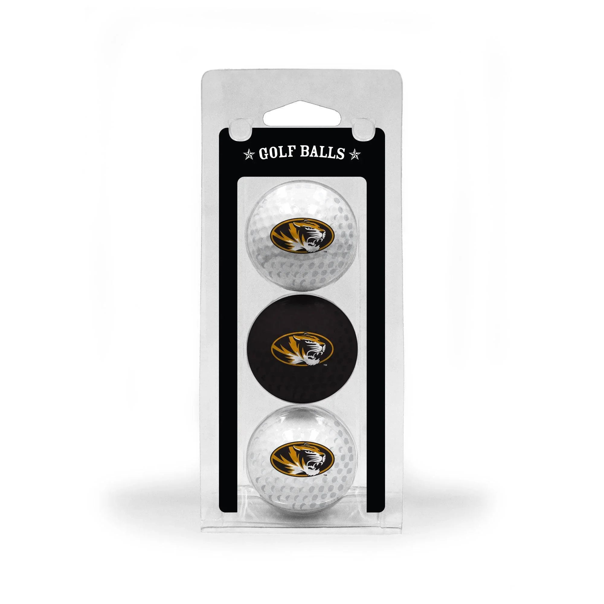 Missouri Tigers 3 Golf Ball Pack - 757 Sports Collectibles