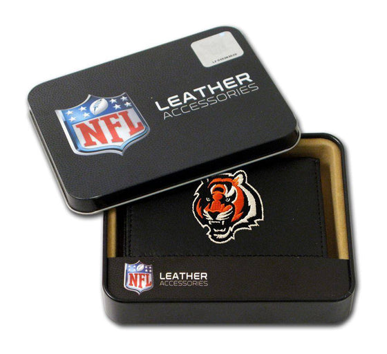 Cincinnati Bengals Embroidered Leather Tri-Fold Wallet (CDG) - 757 Sports Collectibles
