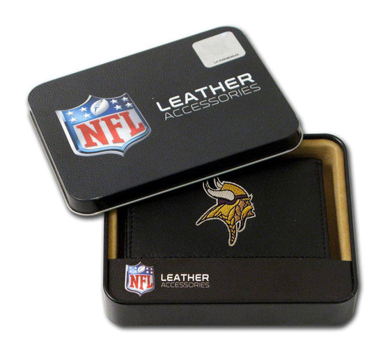 Minnesota Vikings Embroidered Leather Tri-Fold Wallet (CDG) - 757 Sports Collectibles