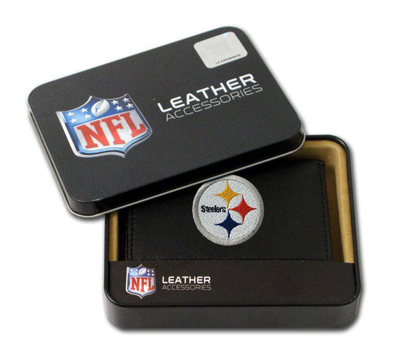 Pittsburgh Steelers Embroidered Leather Tri-Fold Wallet (CDG) - 757 Sports Collectibles