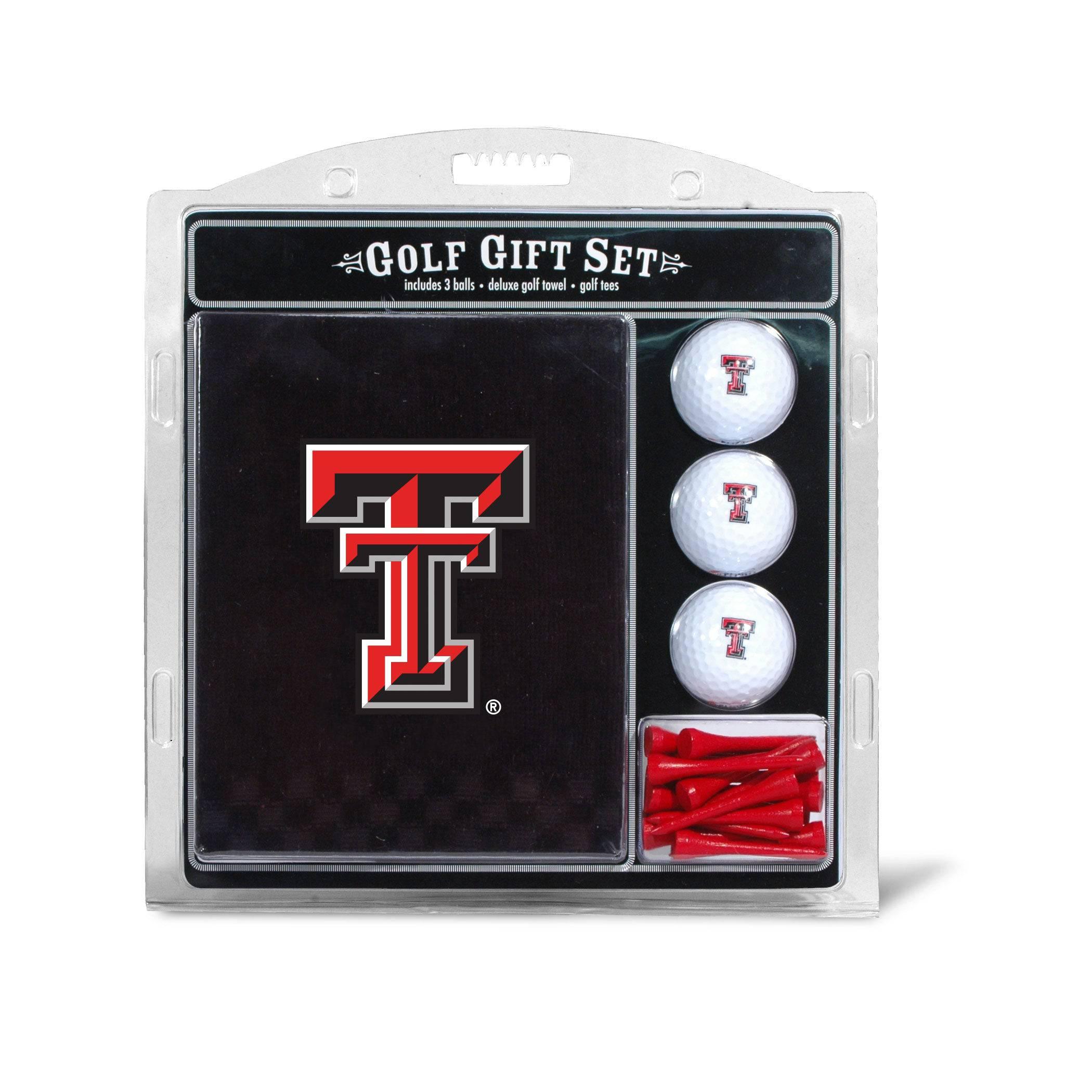 Texas Tech Red Raiders Embroidered Golf Towel, 3 Golf Ball, And Golf Tee Set - 757 Sports Collectibles