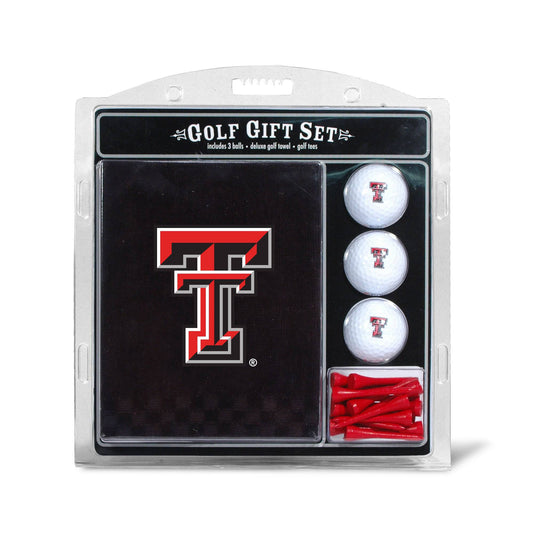 Texas Tech Red Raiders Embroidered Golf Towel, 3 Golf Ball, And Golf Tee Set - 757 Sports Collectibles
