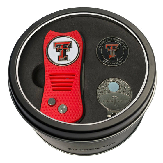 Texas Tech Red Raiders Tin Set - Switchfix, Cap Clip, Marker - 757 Sports Collectibles