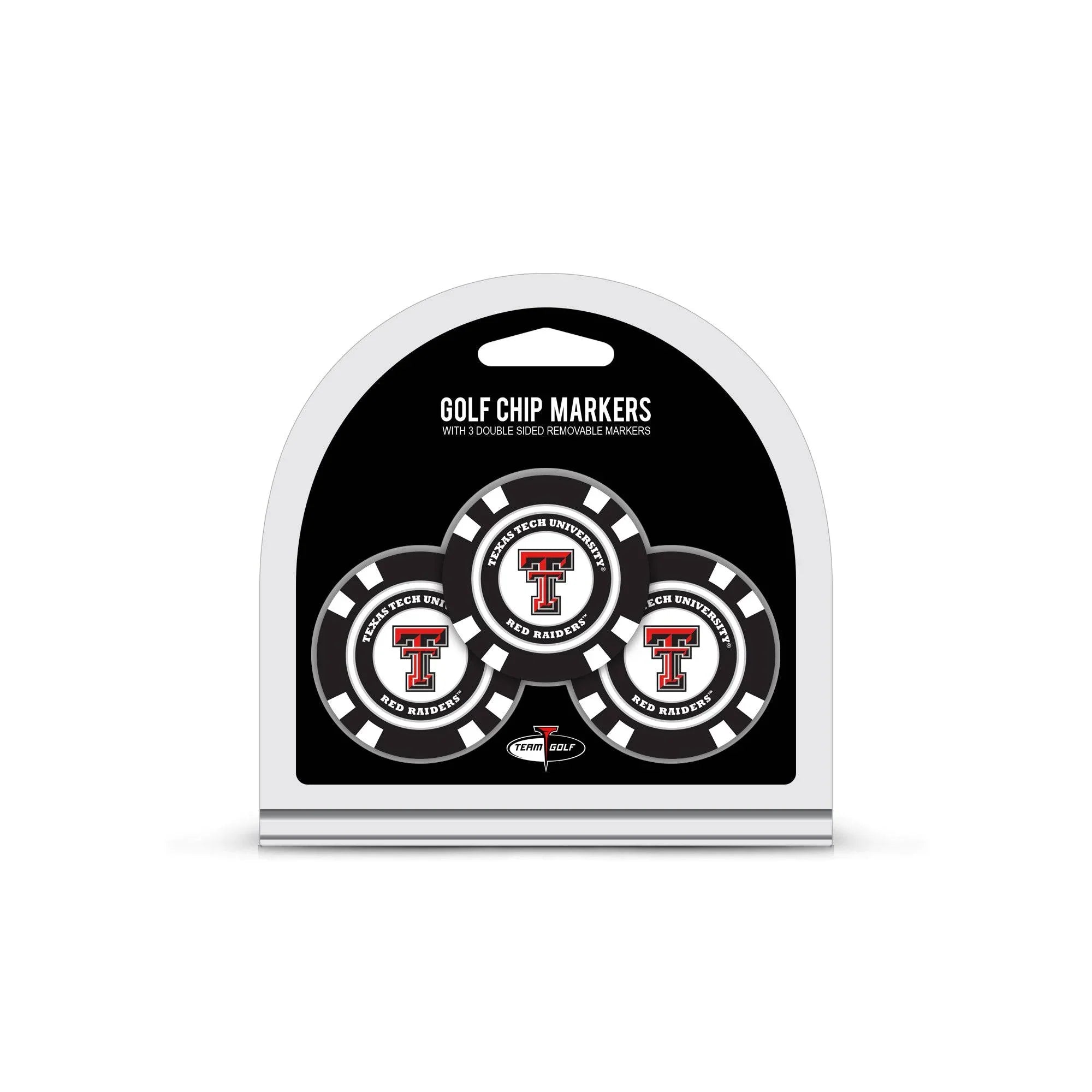 Texas Tech Red Raiders 3 Pack Golf Chip Ball Markers - 757 Sports Collectibles