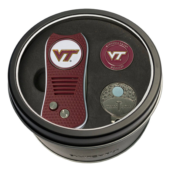 Virginia Tech Hokies Tin Set - Switchfix, Cap Clip, Marker - 757 Sports Collectibles