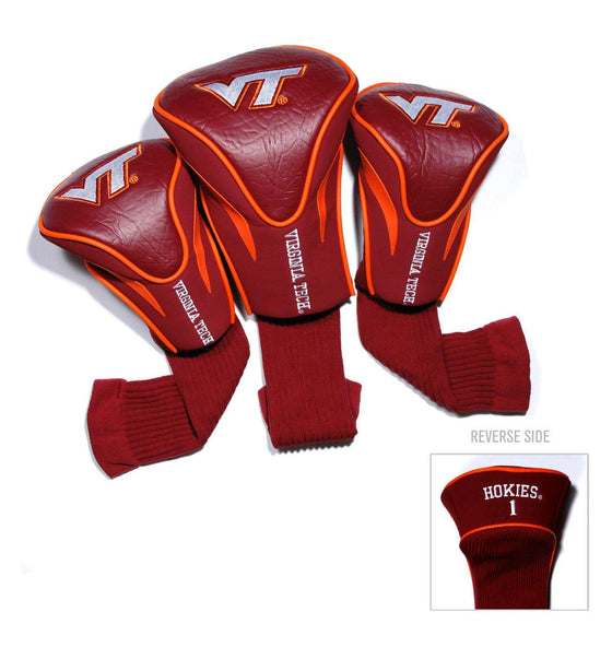 Virginia Tech Hokies 3 Pack Contour Head Covers - 757 Sports Collectibles