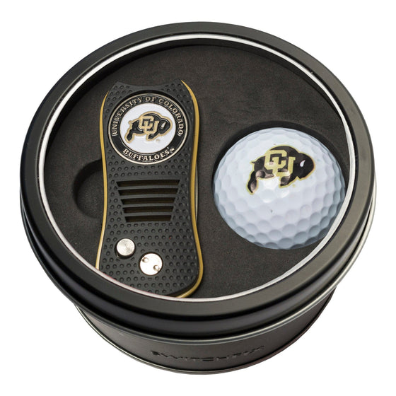 Colorado Buffaloes Tin Set - Switchfix, Golf Ball - 757 Sports Collectibles