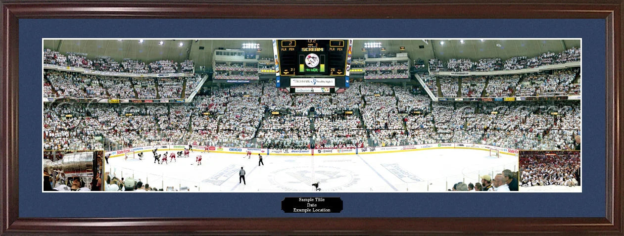 Pittsburgh Penguins Stanley Cup Champions with Inserts Panorama Photo Print - 757 Sports Collectibles