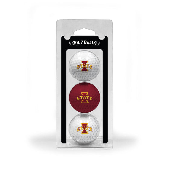 Iowa State Cyclones 3 Golf Ball Pack - 757 Sports Collectibles
