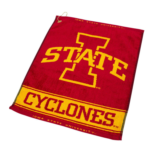 Iowa State Cyclones Jacquard Woven Golf Towel - 757 Sports Collectibles