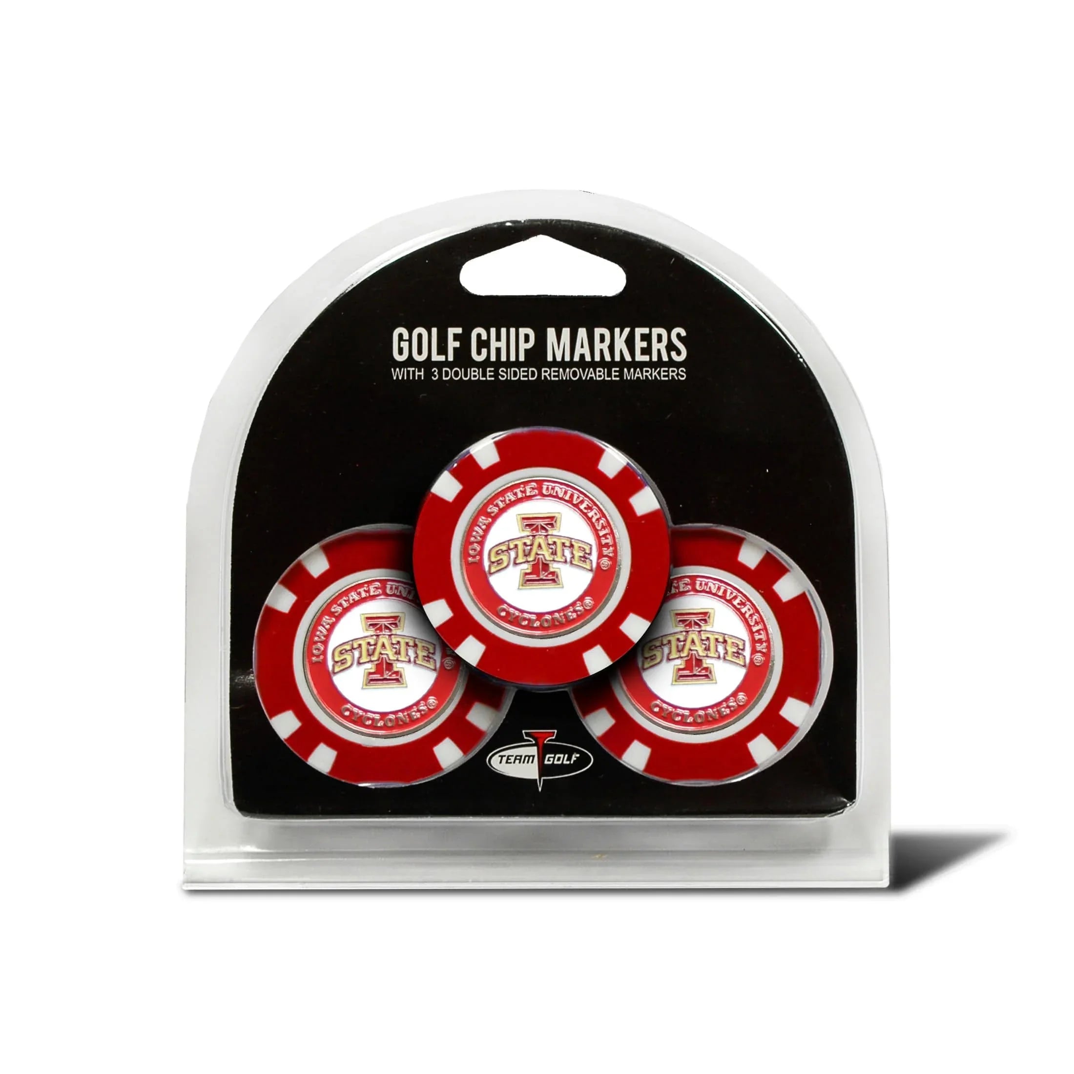 Iowa State Cyclones 3 Pack Golf Chip Ball Markers - 757 Sports Collectibles