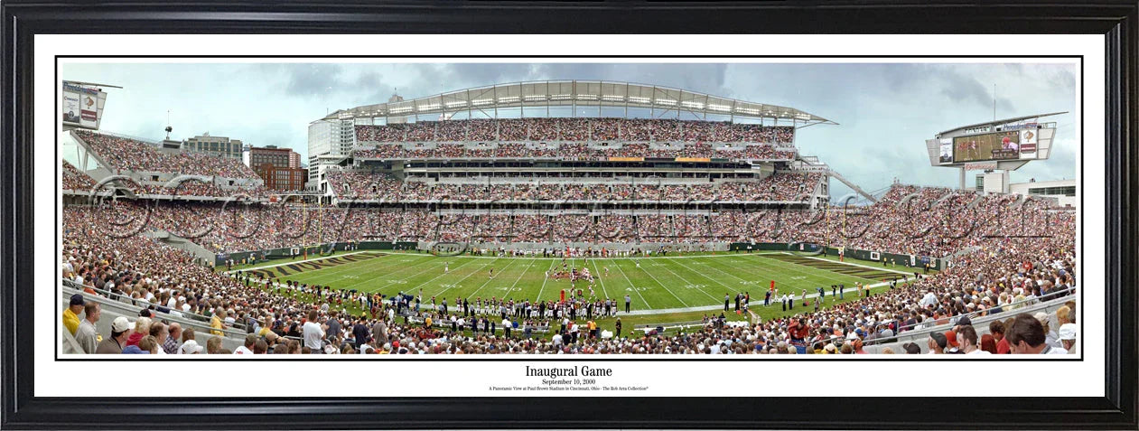 Cincinnati Bengals Inaugural Game Panorama Photo Print