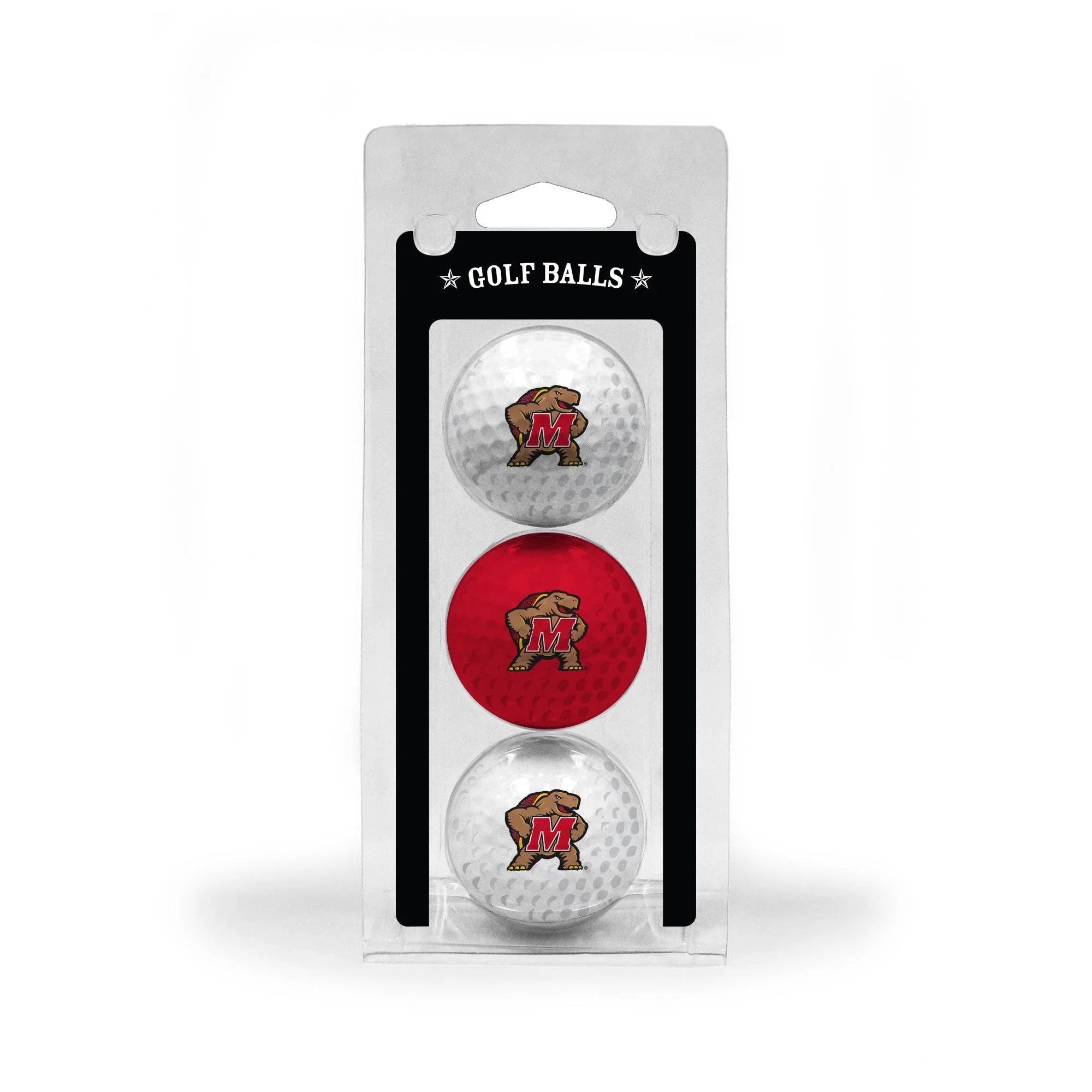 Maryland Terrapins 3 Golf Ball Pack - 757 Sports Collectibles