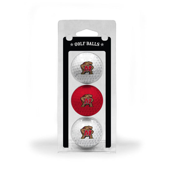 Maryland Terrapins 3 Golf Ball Pack - 757 Sports Collectibles