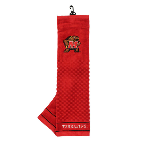 Maryland Terrapins Embroidered Golf Towel - 757 Sports Collectibles