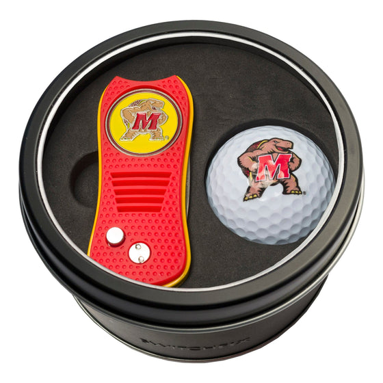 Maryland Terrapins Tin Set - Switchfix, Golf Ball - 757 Sports Collectibles