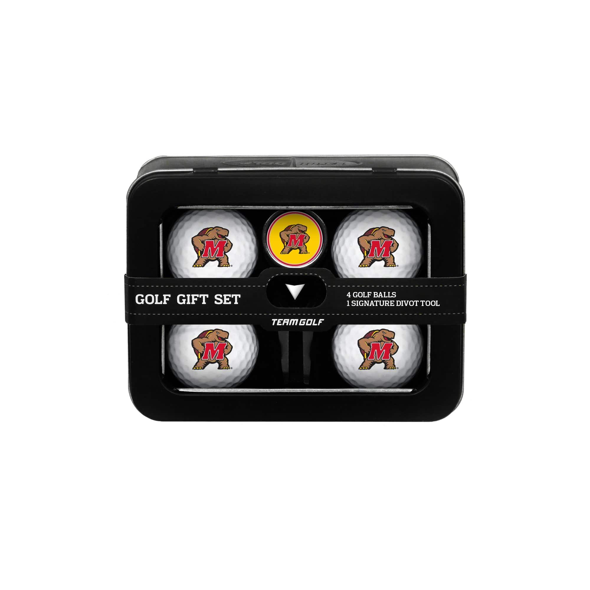 Maryland Terrapins 4 Golf Ball And Divot Tool Set - 757 Sports Collectibles