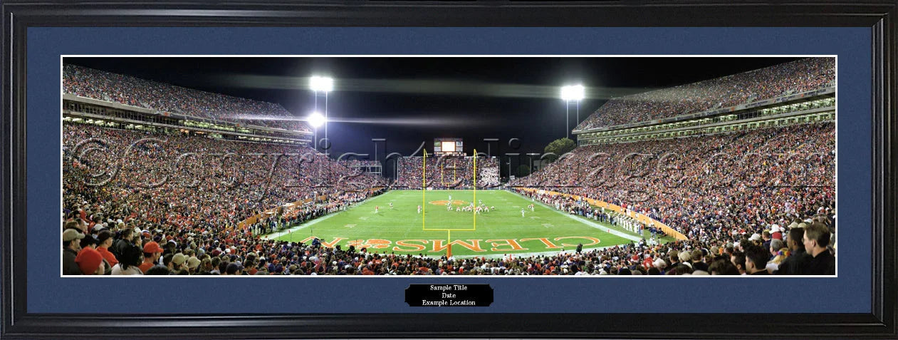 Clemson Tigers "Death Valley" Panorama Photo Print - 757 Sports Collectibles
