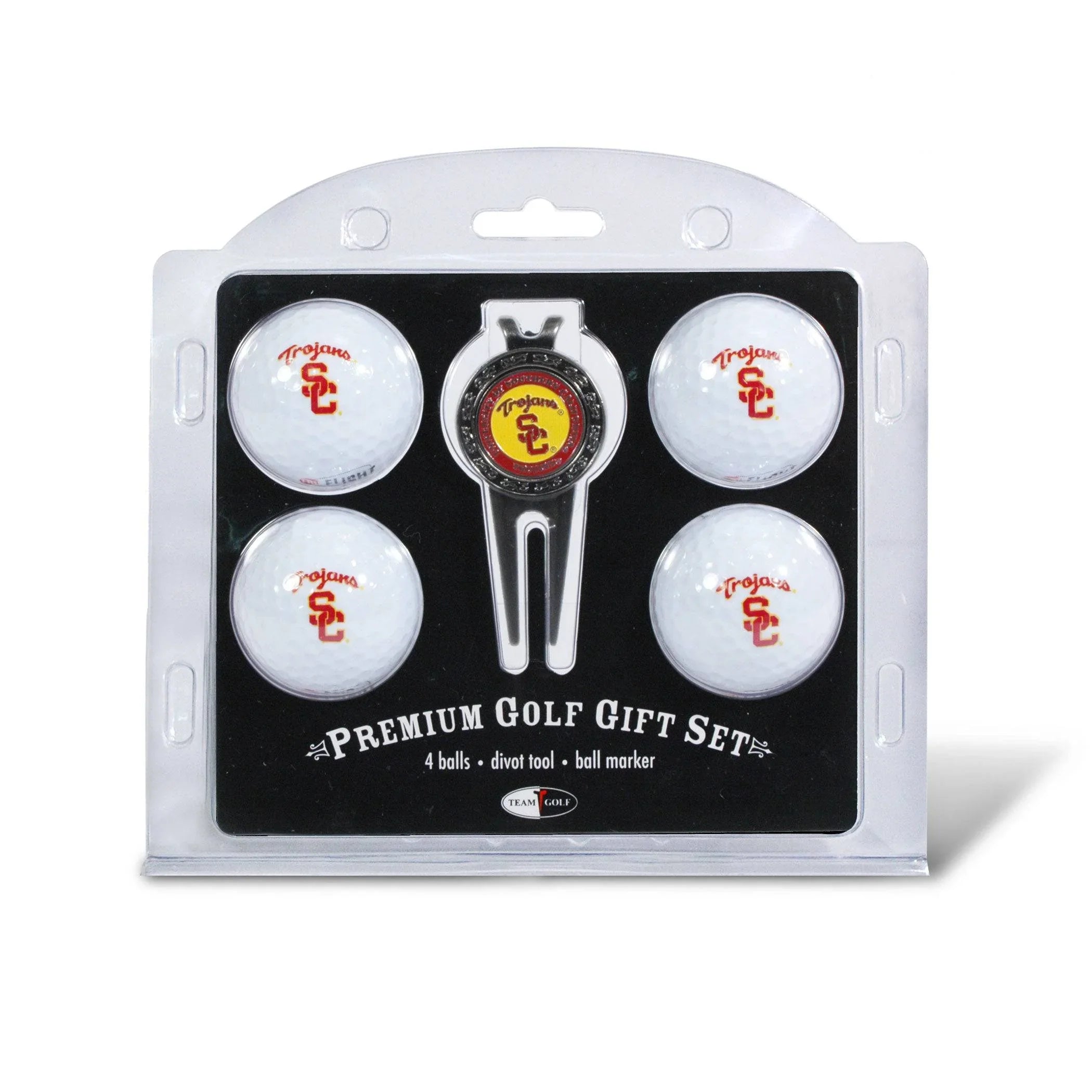 USC Trojans 4 Golf Ball And Divot Tool Set - 757 Sports Collectibles
