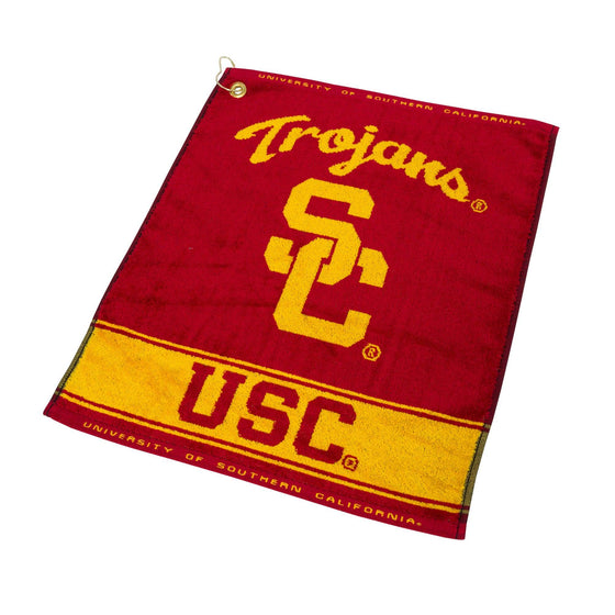 USC Trojans Jacquard Woven Golf Towel - 757 Sports Collectibles