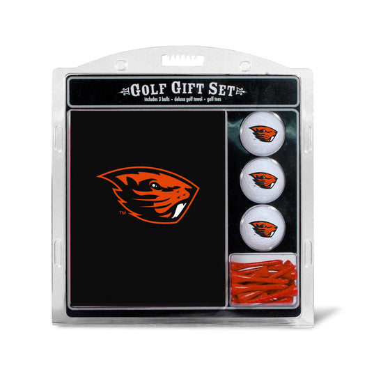 Oregon State Beavers Embroidered Golf Towel, 3 Golf Ball, And Golf Tee Set - 757 Sports Collectibles