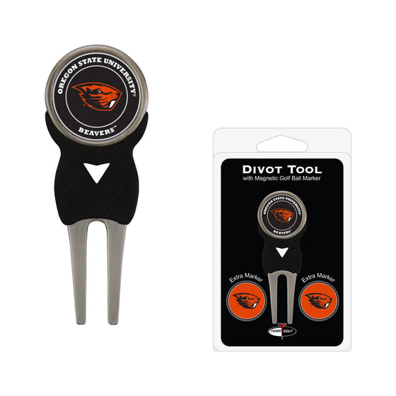 Oregon State Beavers Divot Tool Pack With 3 Golf Ball Markers - 757 Sports Collectibles
