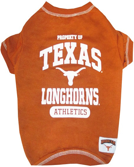 Texas Longhorns Dog Tee Shirts Pets First