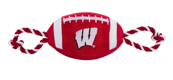 Wisconsin Badgers Nylon Football Dog Toy Pets First