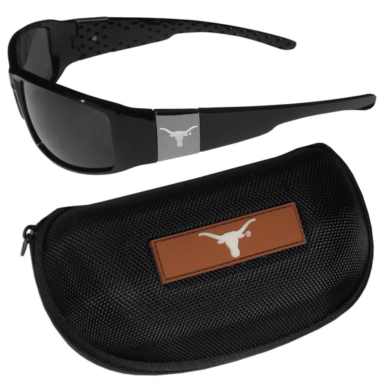 Texas Longhorns Chrome Wrap Sunglasses and Zippered Carrying Case (SSKG) - 757 Sports Collectibles