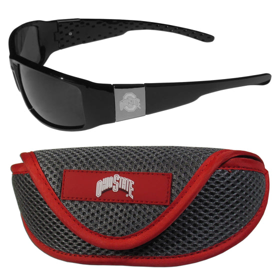 Ohio St. Buckeyes Chrome Wrap Sunglasses and Sport Carrying Case (SSKG) - 757 Sports Collectibles