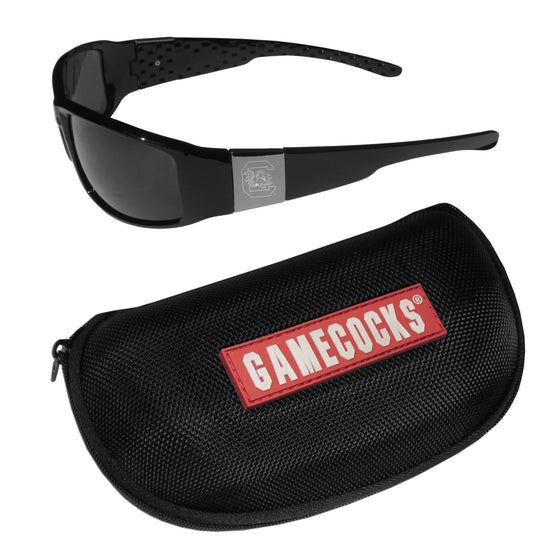 S. Carolina Gamecocks Chrome Wrap Sunglasses and Zippered Carrying Case (SSKG) - 757 Sports Collectibles