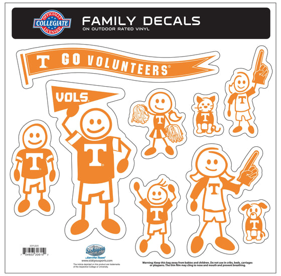 Tennessee Volunteers Family Decal Set Large (SSKG) - 757 Sports Collectibles