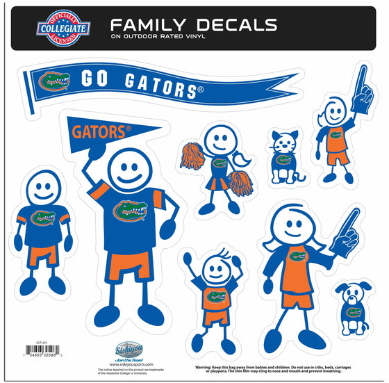 Florida Gators Family Decal Set Large (SSKG) - 757 Sports Collectibles