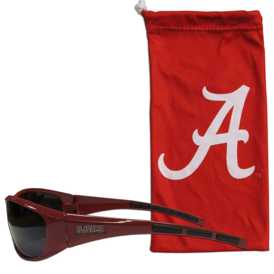 Alabama Crimson Tide Sunglass and Bag Set (SSKG) - 757 Sports Collectibles
