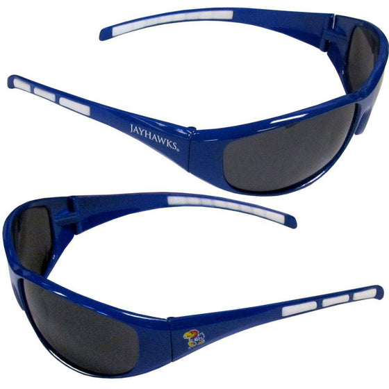 Kansas Jayhawks Wrap Sunglasses (SSKG) - 757 Sports Collectibles