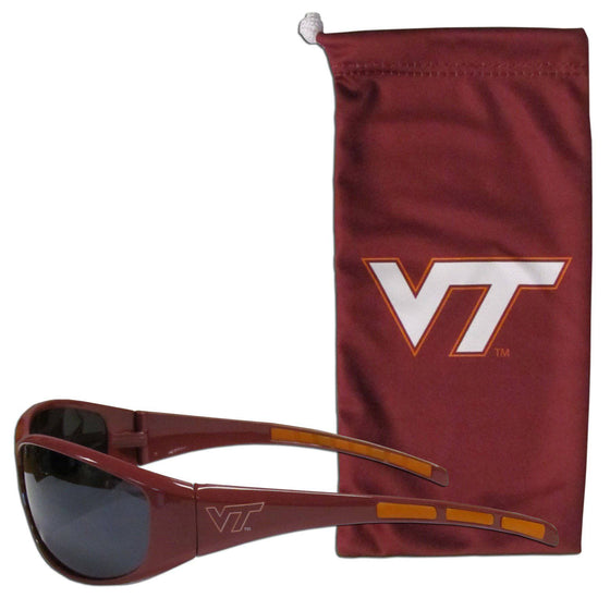 Virginia Tech Hokies Sunglass and Bag Set (SSKG) - 757 Sports Collectibles