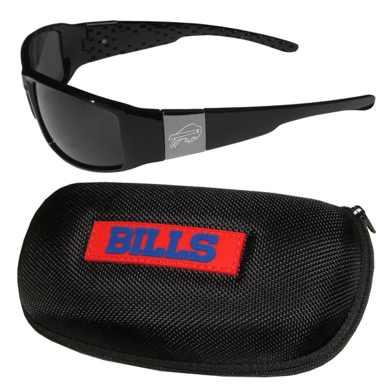Buffalo Bills Chrome Wrap Sunglasses and Zippered Carrying Case (SSKG) - 757 Sports Collectibles