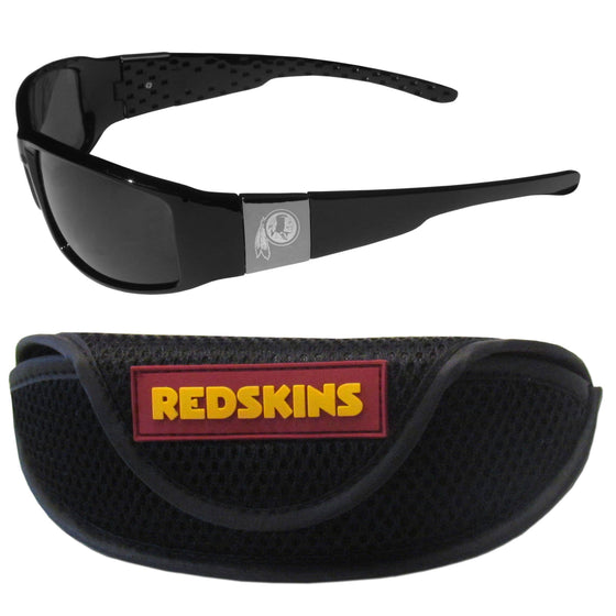 Washington Redskins Chrome Wrap Sunglasses and Sports Case (SSKG) - 757 Sports Collectibles