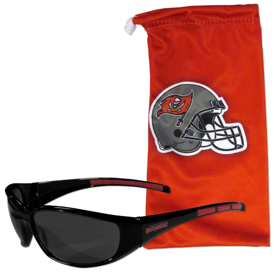 Tampa Bay Buccaneers Sunglass and Bag Set (SSKG) - 757 Sports Collectibles