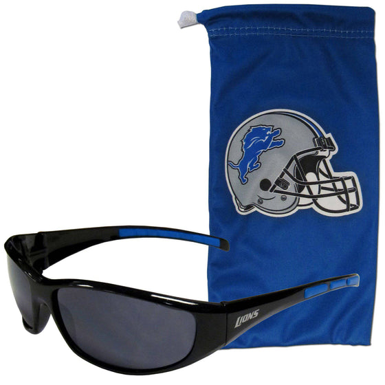 Detroit Lions Sunglass and Bag Set (SSKG) - 757 Sports Collectibles