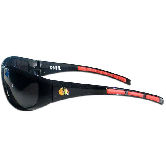 Chicago Blackhawks�� Wrap Sunglasses (SSKG) - 757 Sports Collectibles
