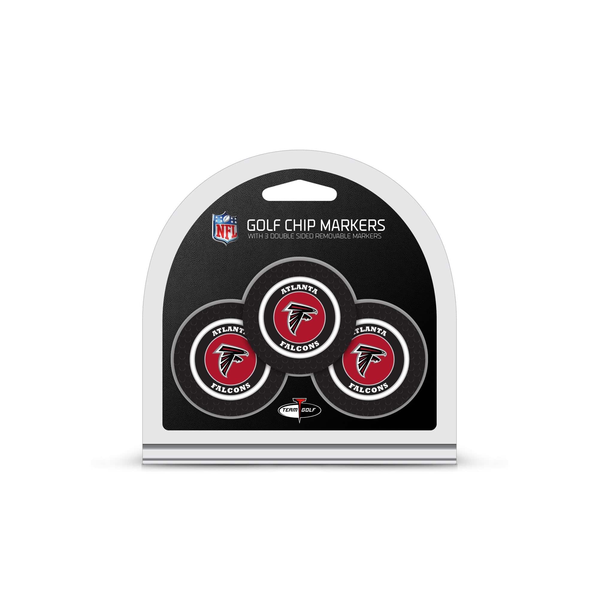 Atlanta Falcons 3 Pack Golf Chip Ball Markers - 757 Sports Collectibles