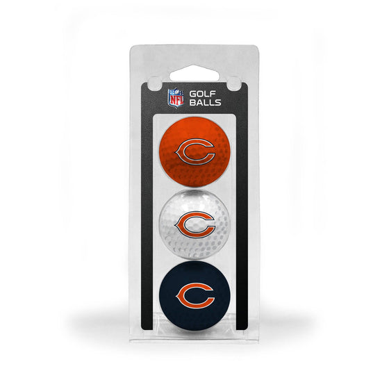 Chicago Bears 3 Golf Ball Pack - 757 Sports Collectibles