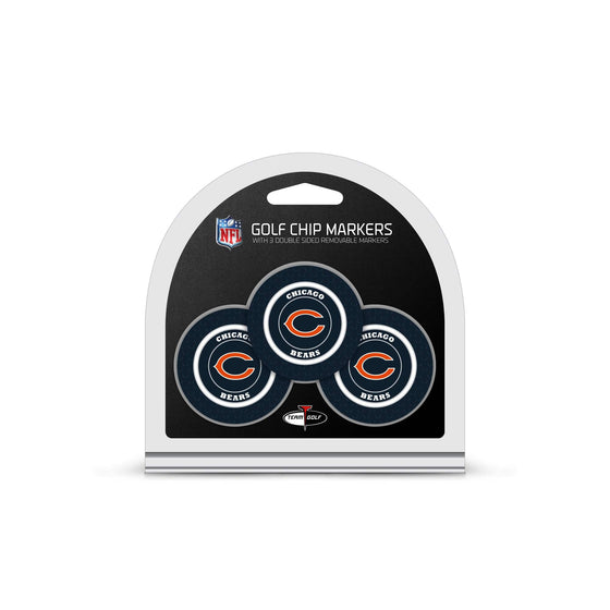 Chicago Bears 3 Pack Golf Chip Ball Markers - 757 Sports Collectibles
