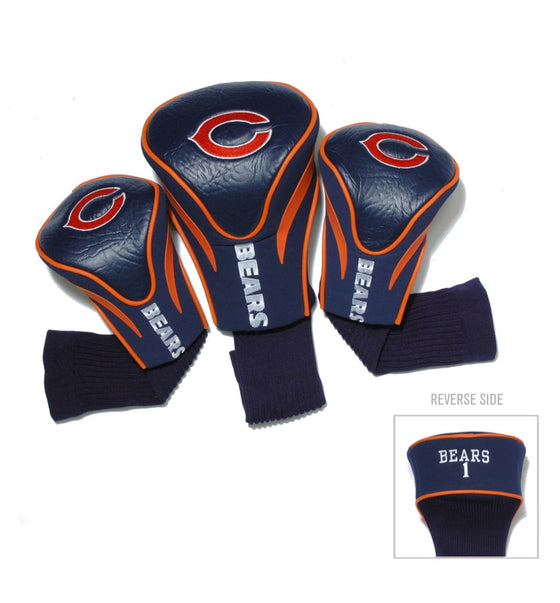 Chicago Bears 3 Pack Contour Head Covers - 757 Sports Collectibles