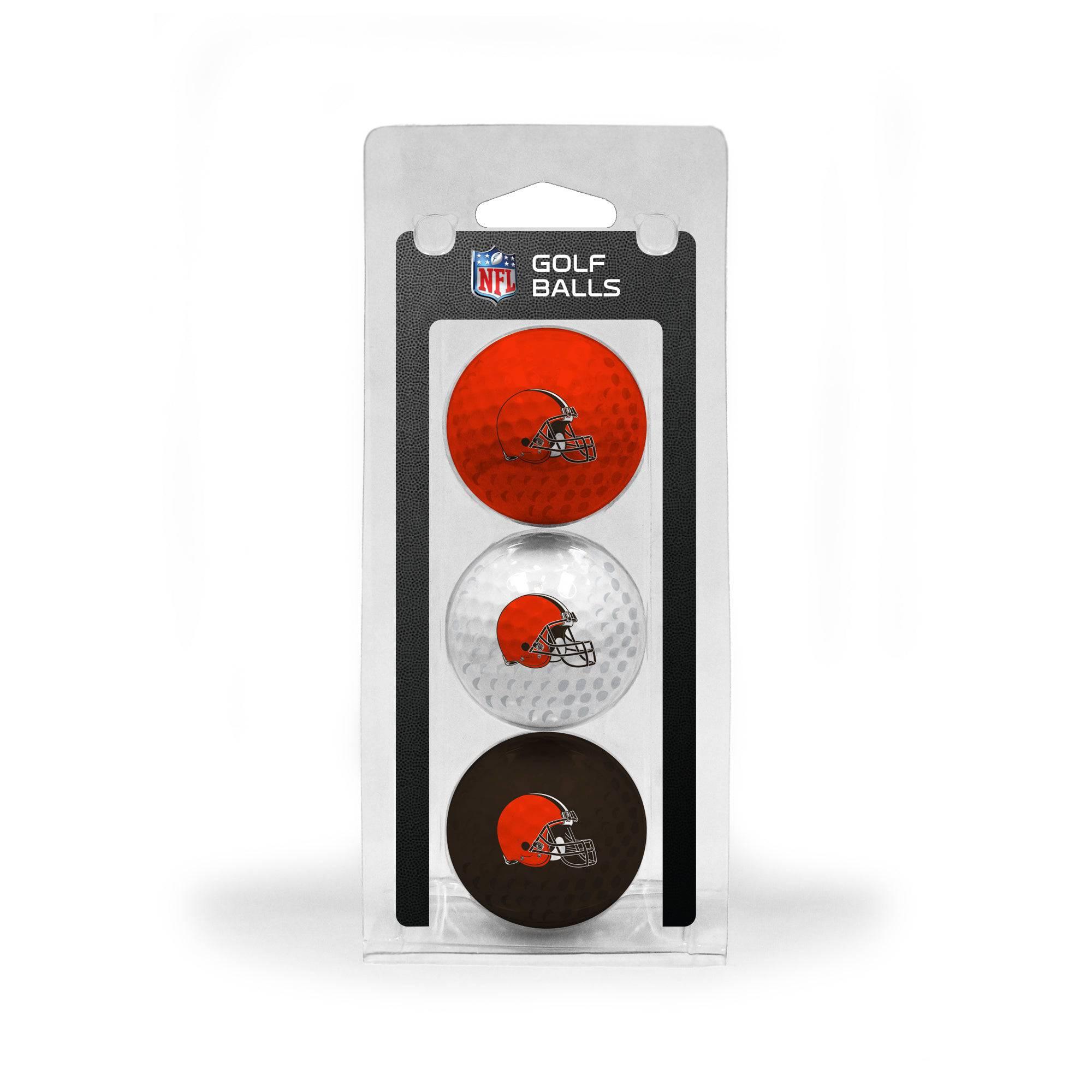 Cleveland Browns 3 Golf Ball Pack - 757 Sports Collectibles